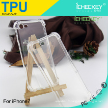 Pour Apple iPhone 7 Crystal Clear Technologie d&#39;absorption des chocs Bumper Coque souple en TPU pour iPhone 7